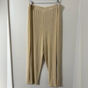 Vintage Kim&Co Cropped High Rise Wide Leg Pants
